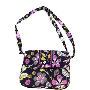 Vera Bradley Floral Nightingale Birds  cross body